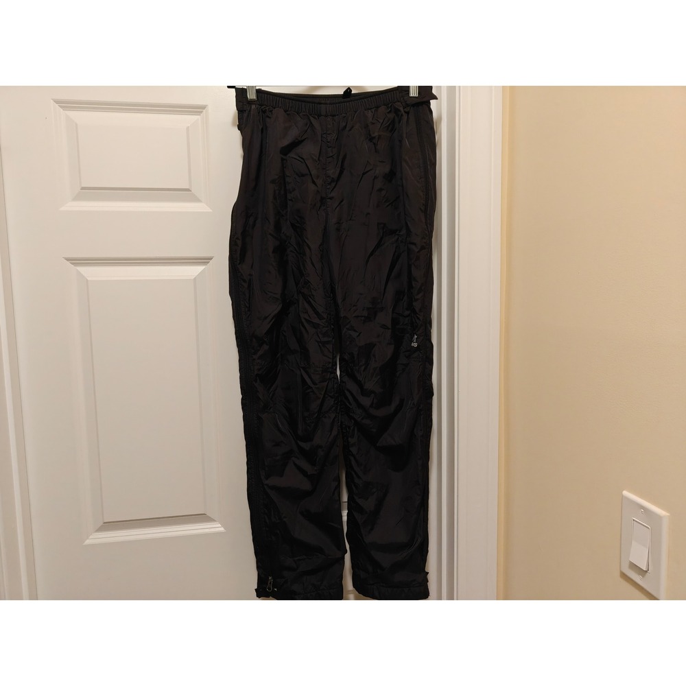 Eastern Mountain Sports EMS Mens Black Fleece Lined Windbreaker Pants Size M